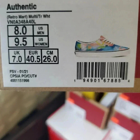 Vans authentic retro mart multi color - Picture 4 of 14